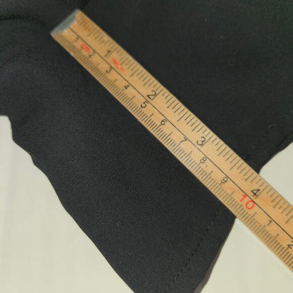 Decree Women XL Romper Shorts Black Pockets Flowy Casual Goth Witchy Whimsigoth - Picture 11 of 16